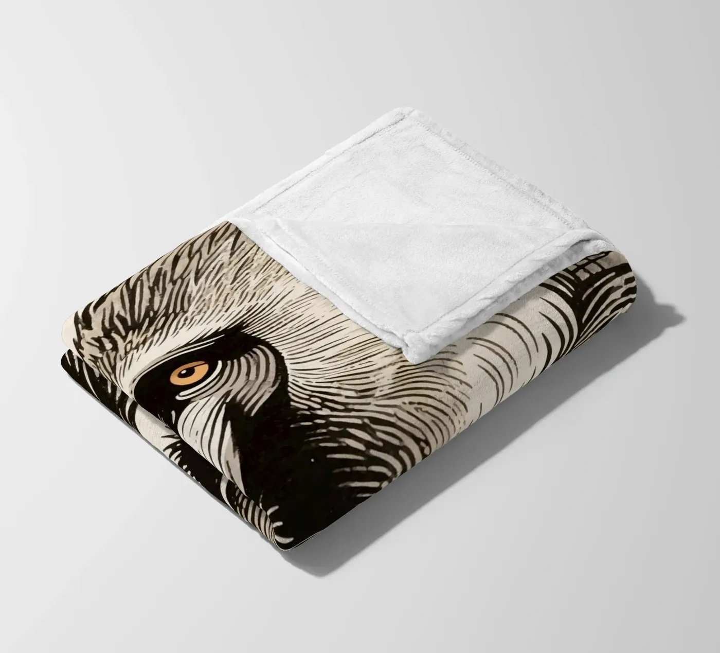 Baboon fleece blanket by knowledge