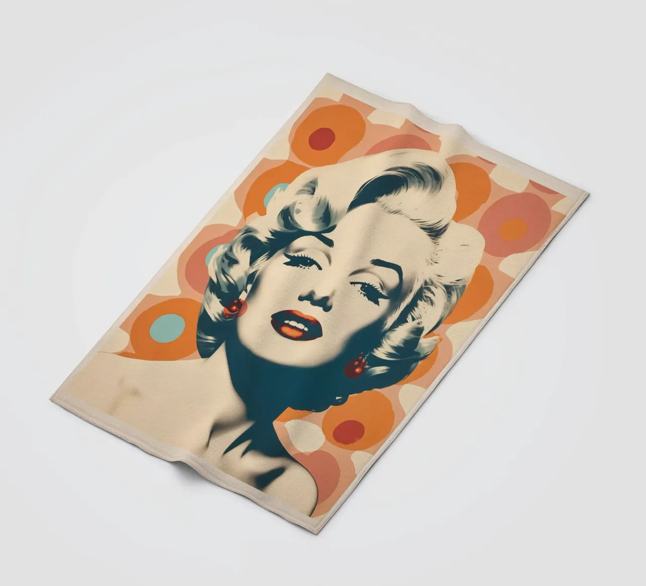 Marilyn Forever Retro Pop Art Fleecedecke von Autofocus