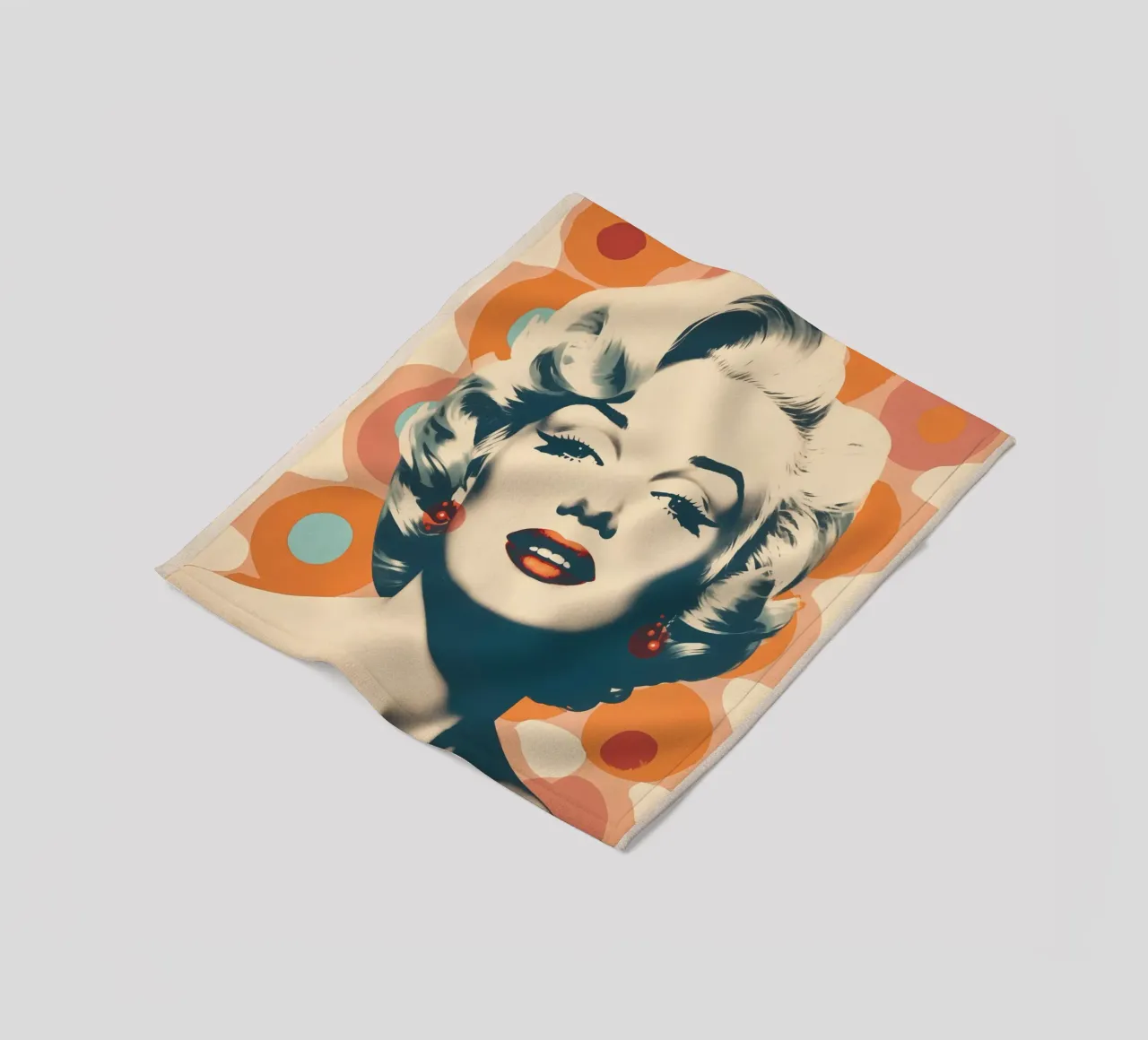 Marilyn Forever Retro Pop Art Fleecedecke von Autofocus