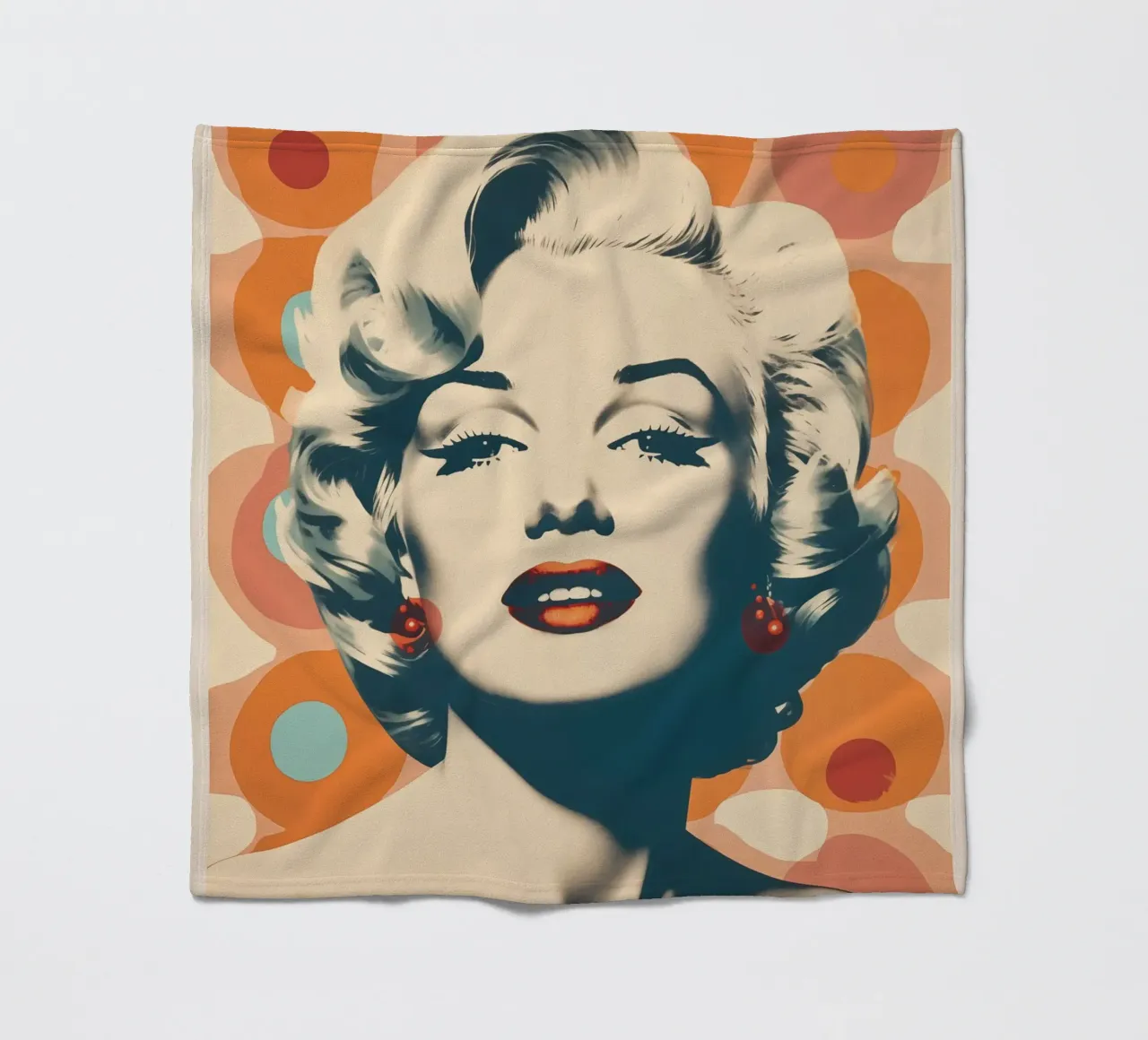 Marilyn Forever Retro Pop Art Fleecedecke von Autofocus