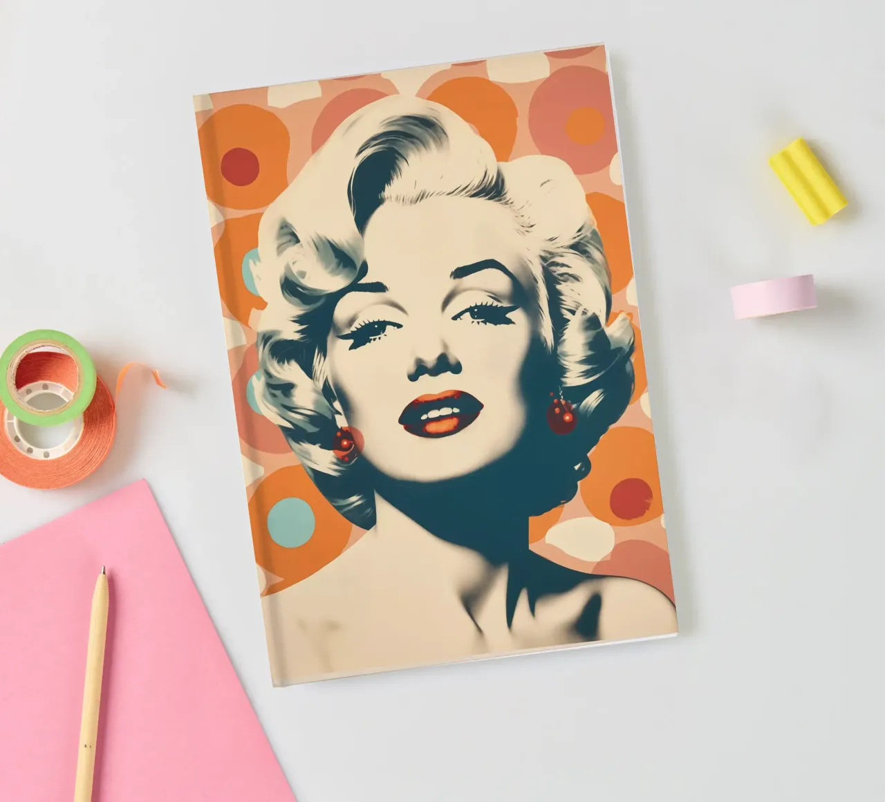 Marilyn Forever Retro Pop Art notebook by Autofocus