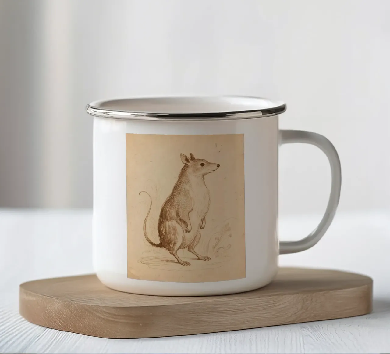 Marten tazza in smalto da knowledge