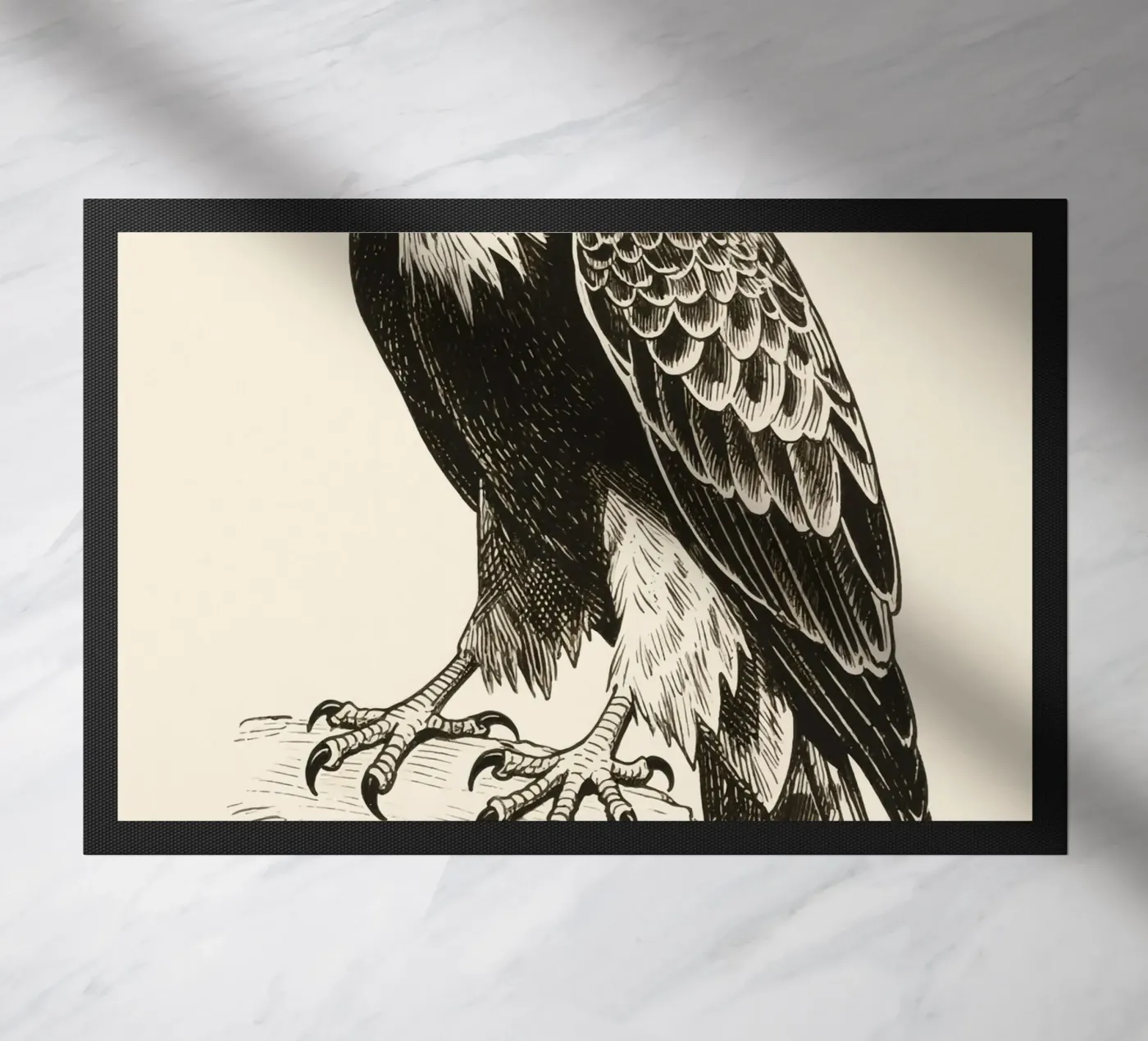 Hawk doormat by knowledge