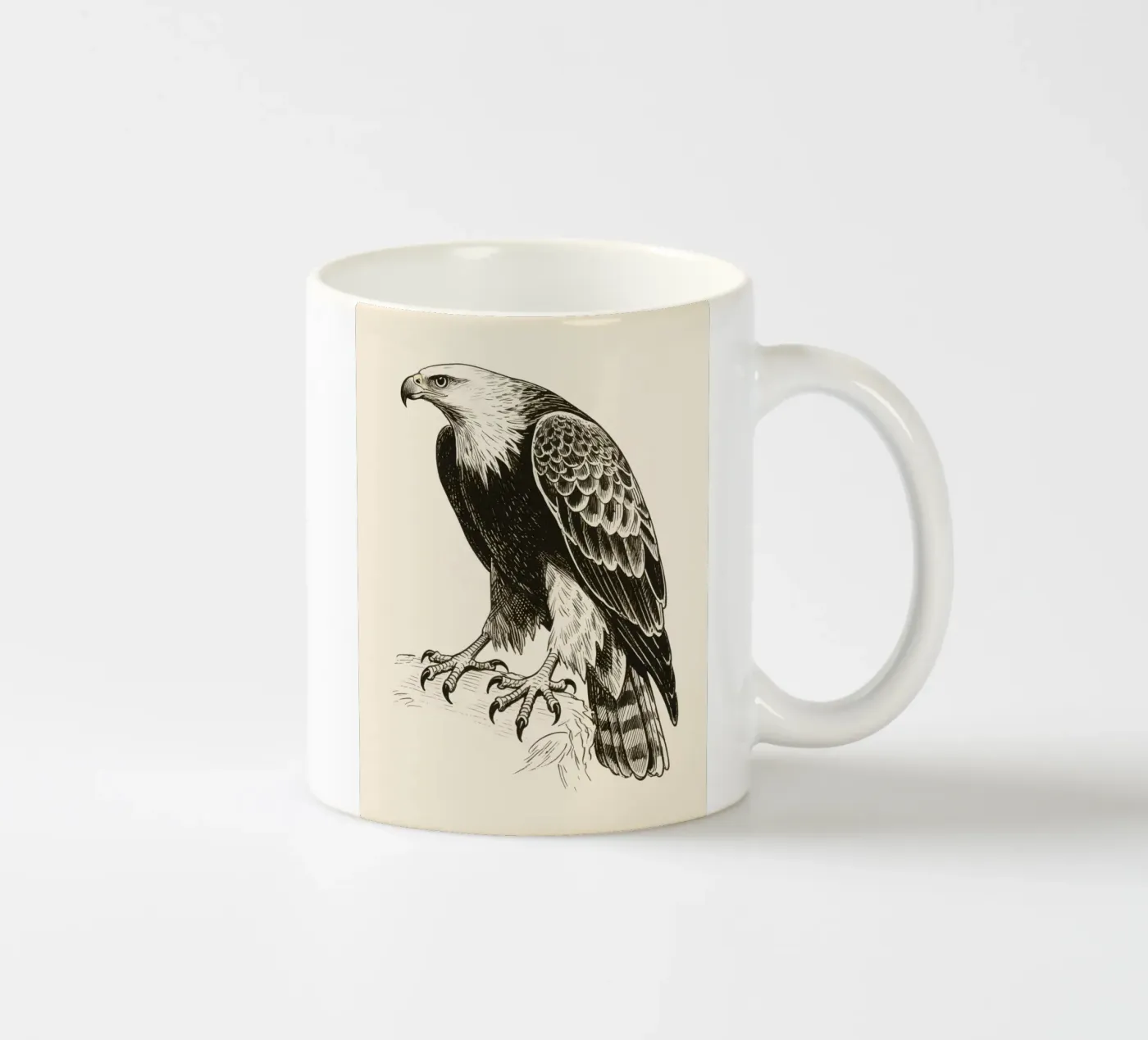 Hawk ceramic mug by knowledge
