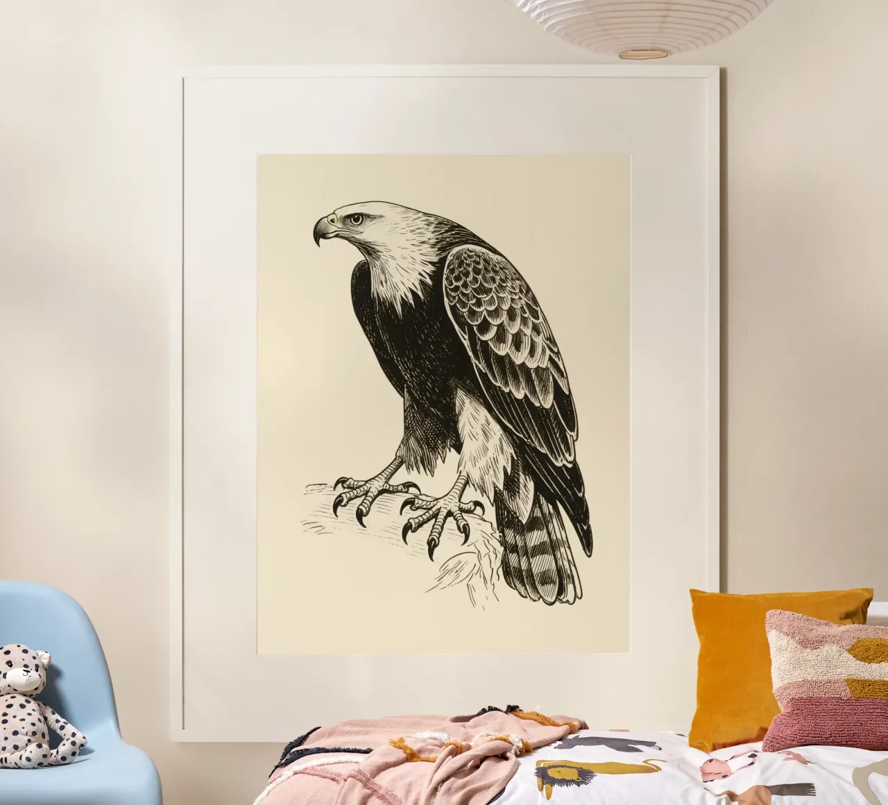 Falco poster con telaio in alluminio da knowledge