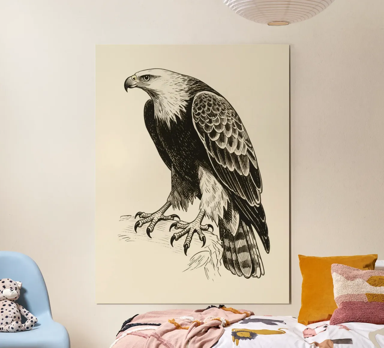 Falco poster con telaio in alluminio da knowledge