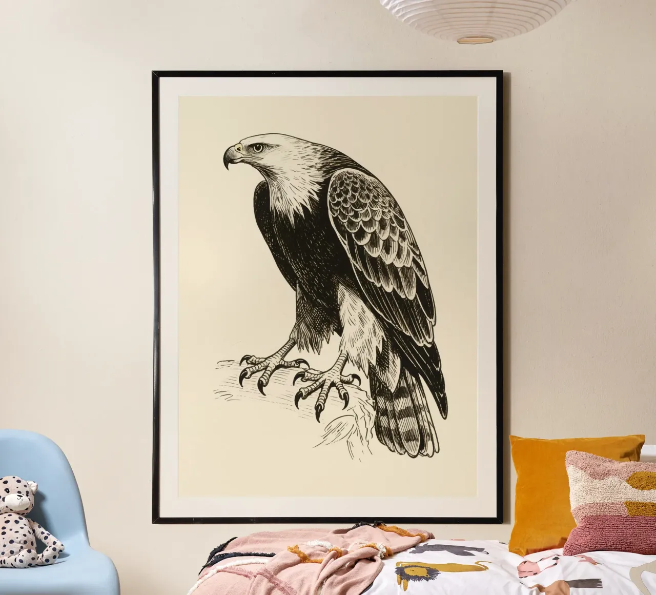 Falco poster con telaio in alluminio da knowledge