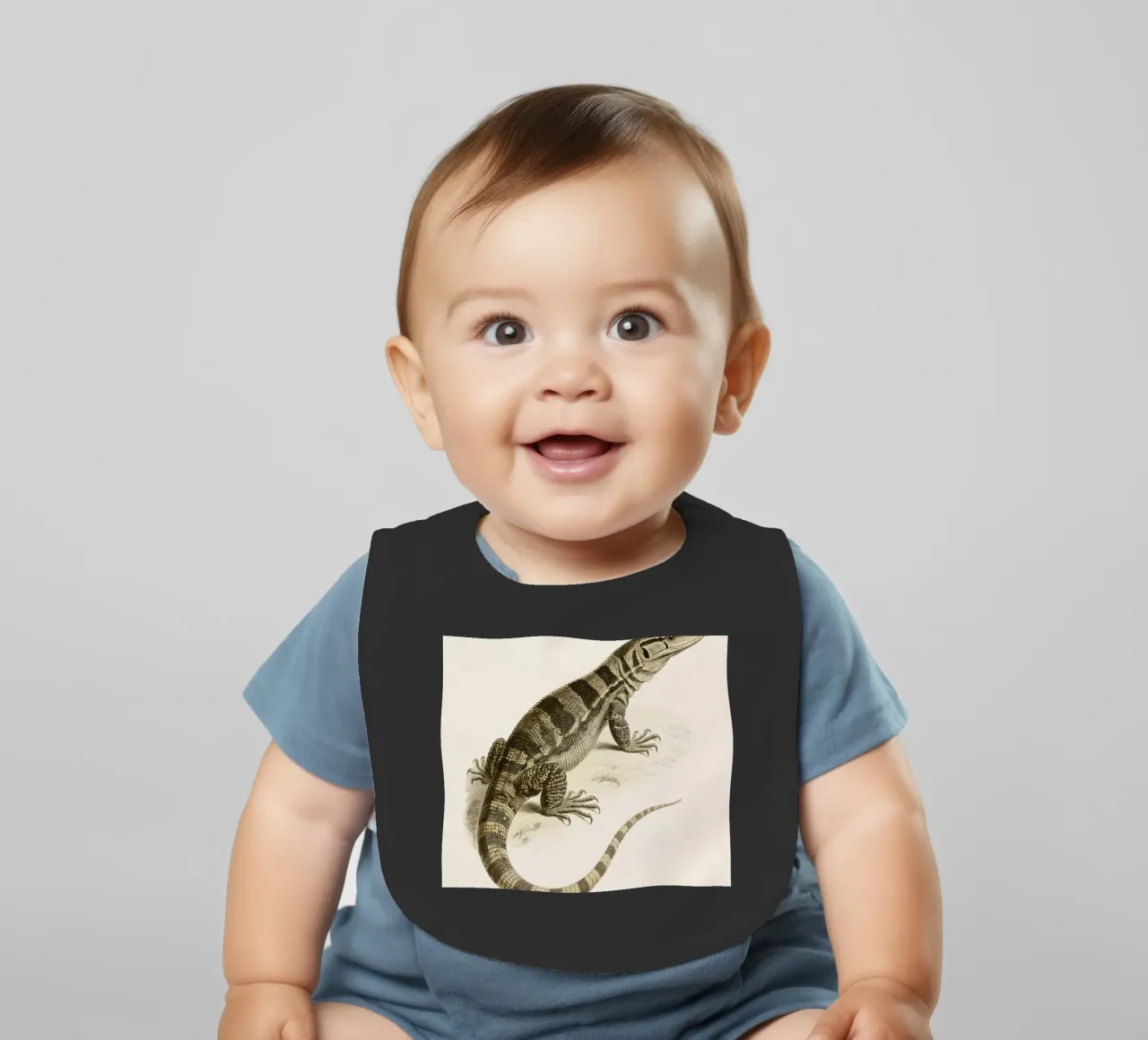 Lizard baby bib by knowledge