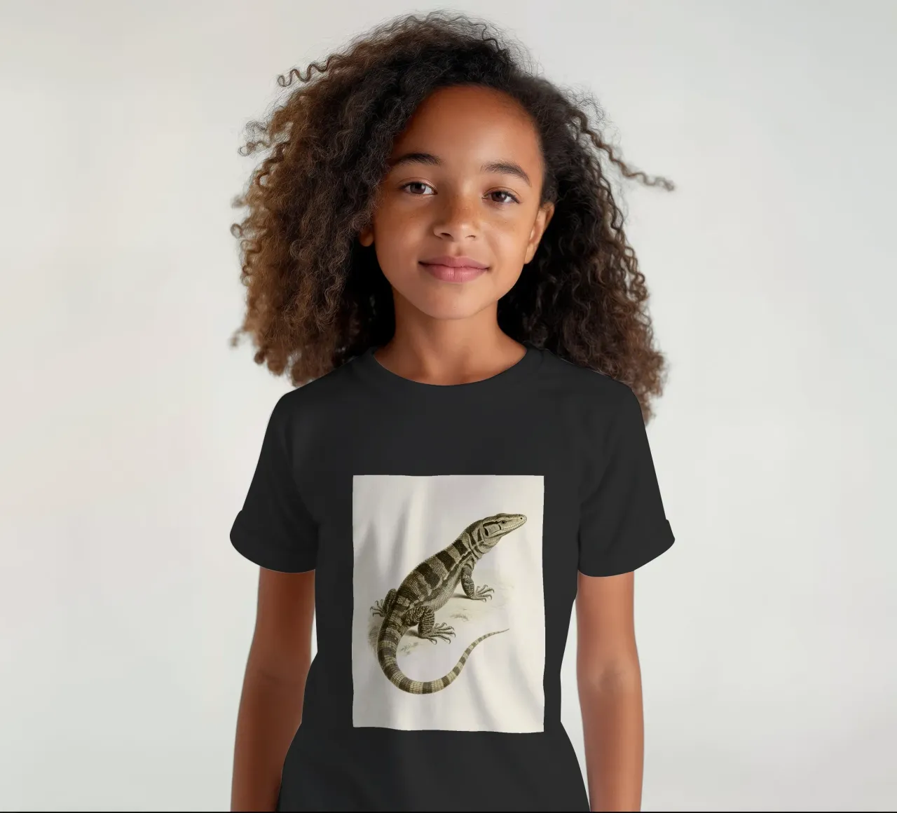Lucertola t-shirt bambini da knowledge