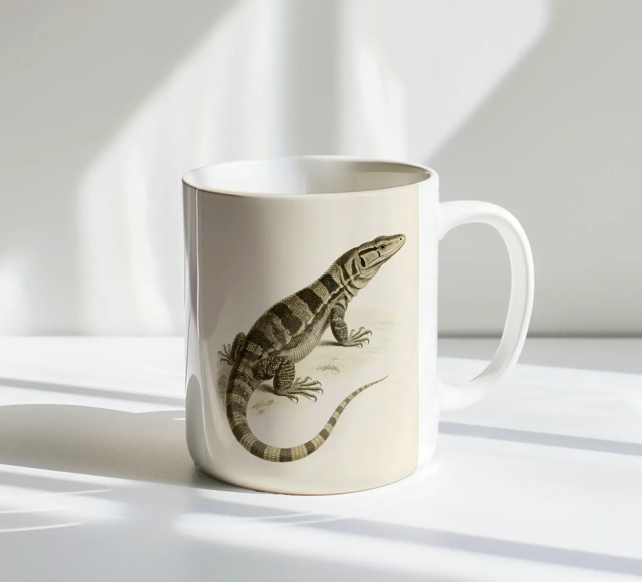 Lucertola tazza in ceramica da knowledge