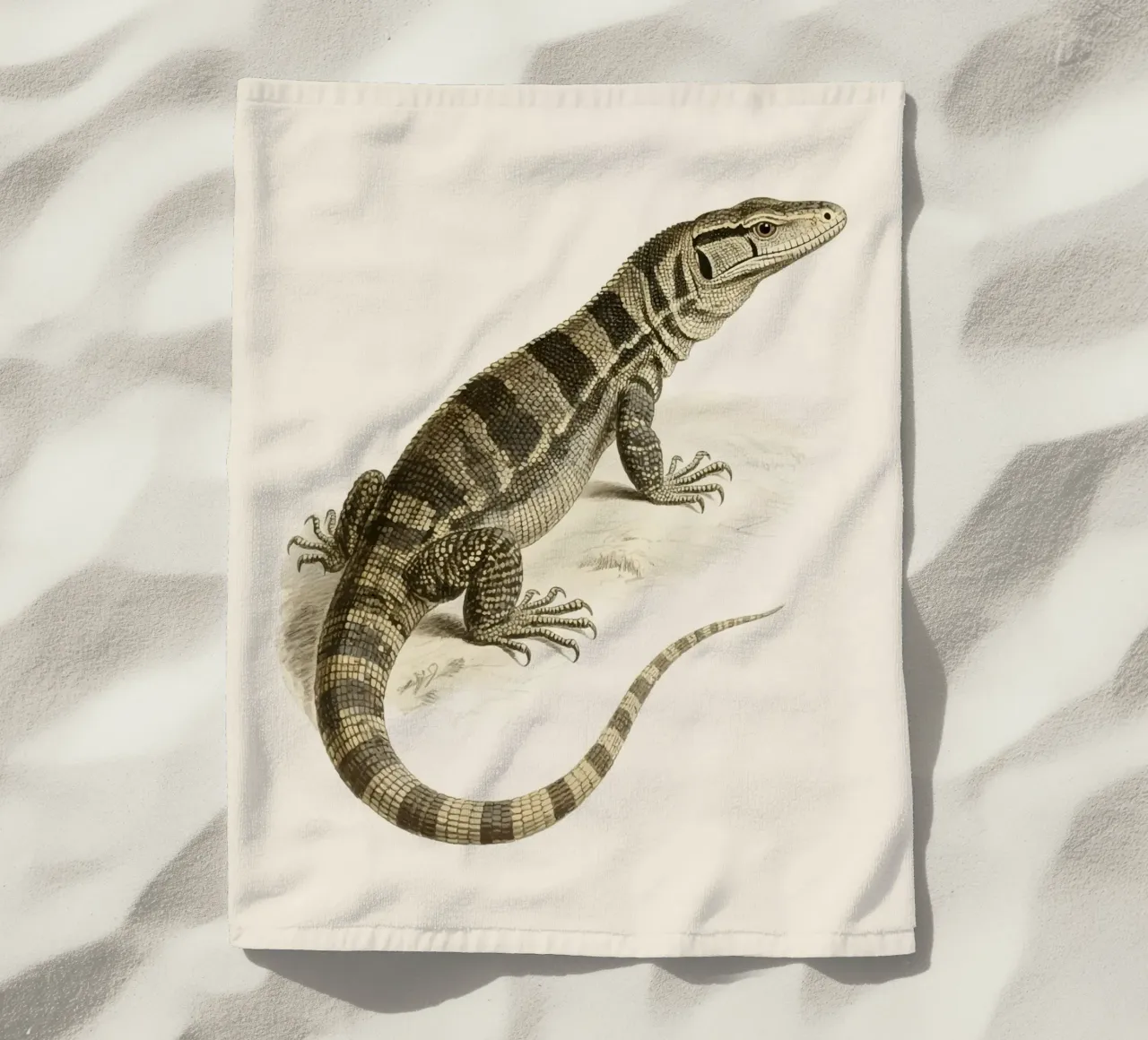 Hagedis strandhanddoek van knowledge