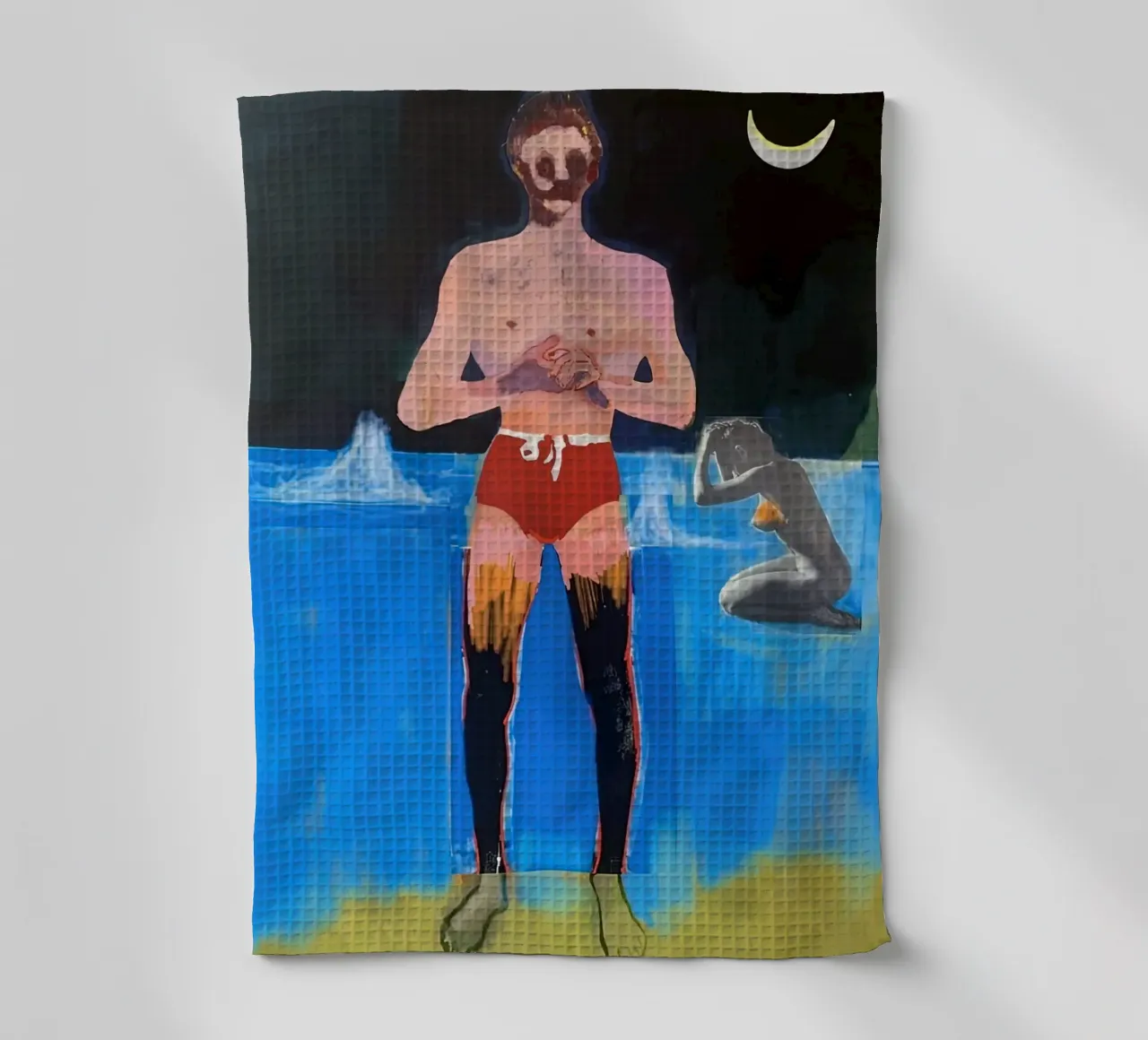 Peter Doig - Bather for Secession, 2020 torchon de Milfordpaint