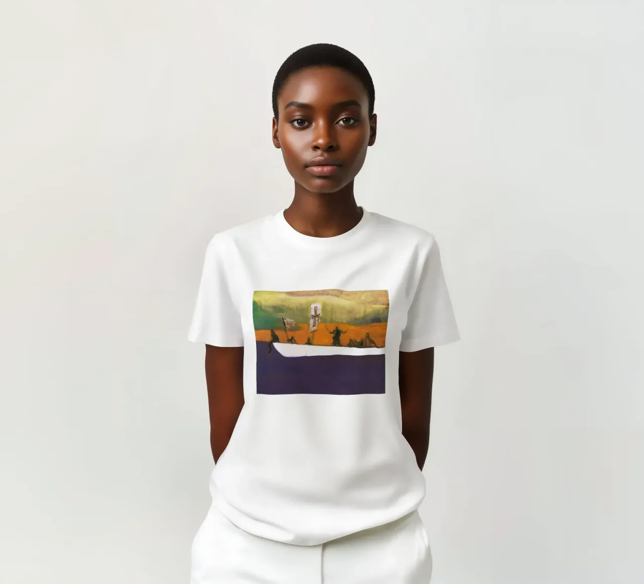 Peter Doig - Canoa, 2008 t-shirt da Milfordpaint
