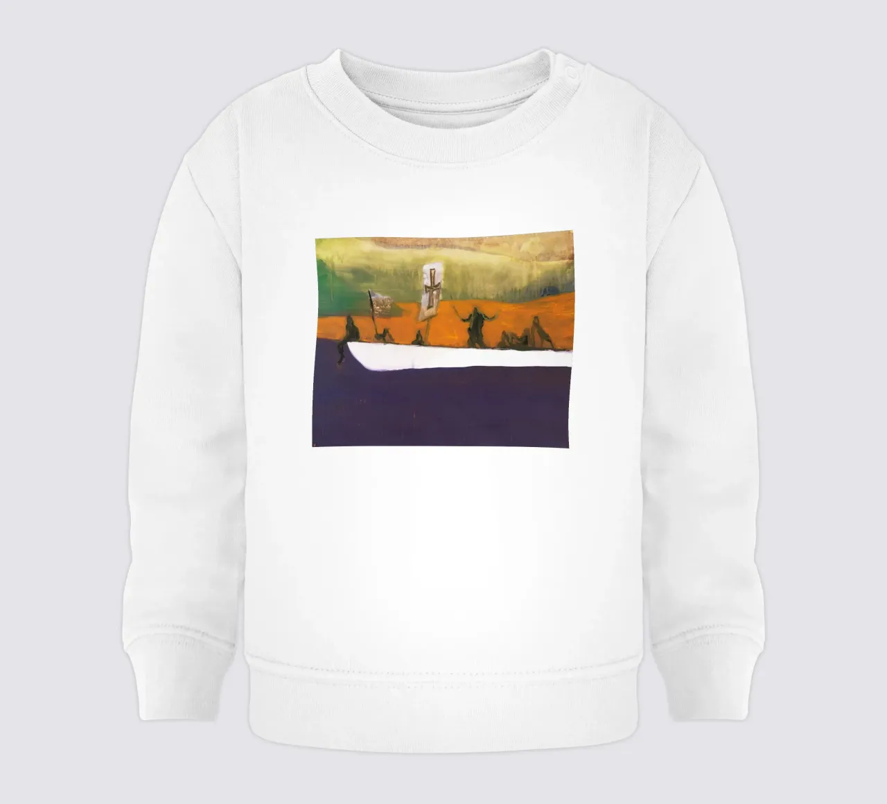Peter Doig - Canoa, 2008 felpa neonato da Milfordpaint