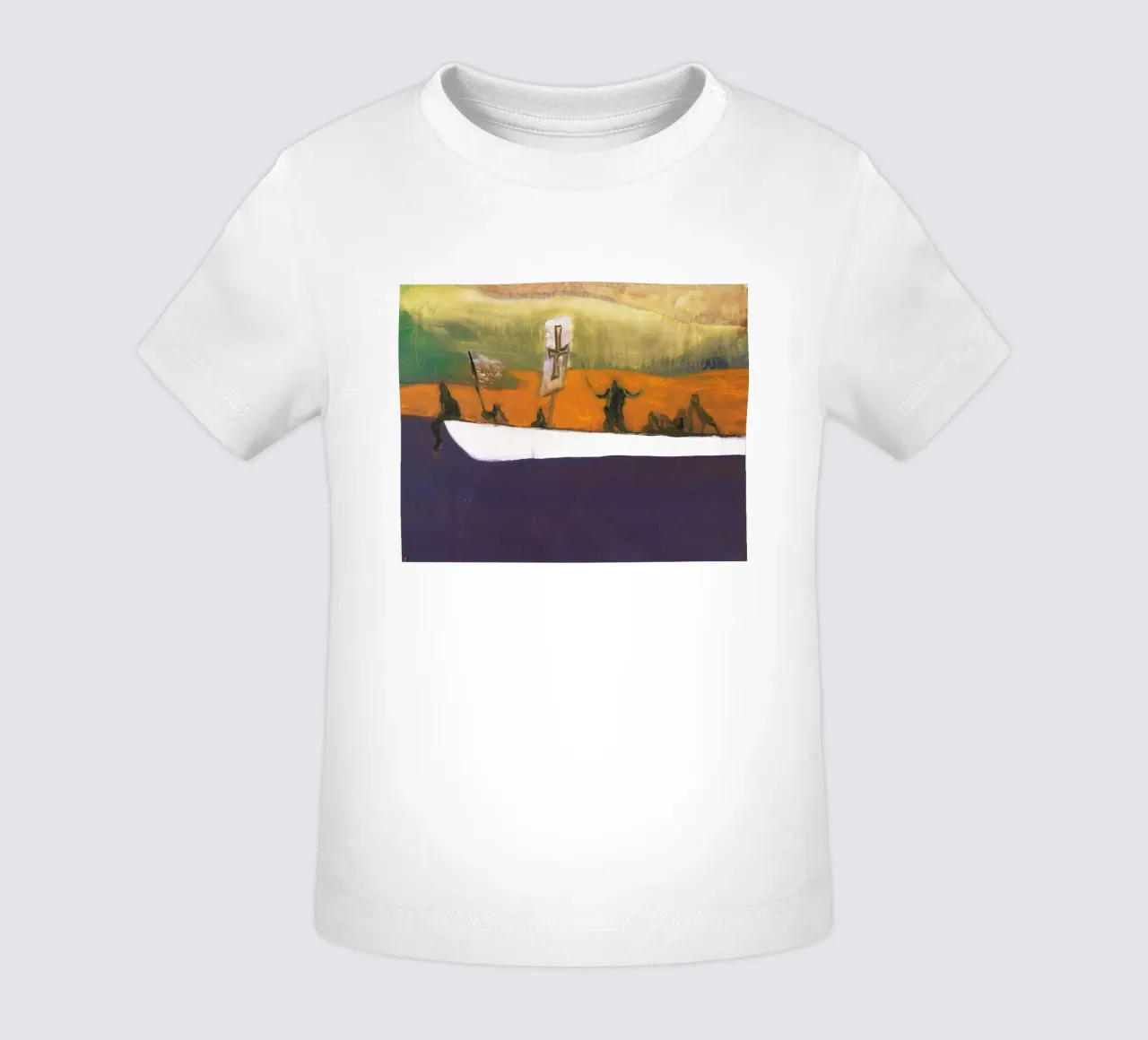 Peter Doig - Canoa, 2008 maglietta neonato da Milfordpaint