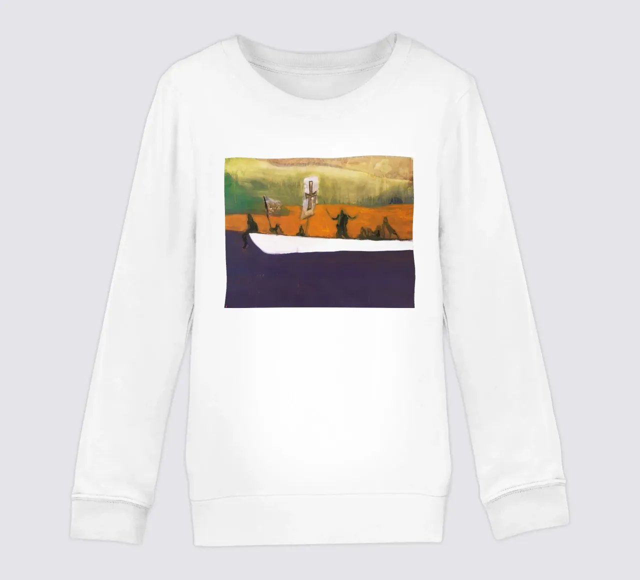 Peter Doig - Canoa, 2008 felpa bambino da Milfordpaint