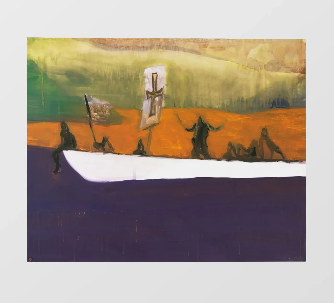 Peter Doig - Canoa, 2008 pellicola backlit da Milfordpaint