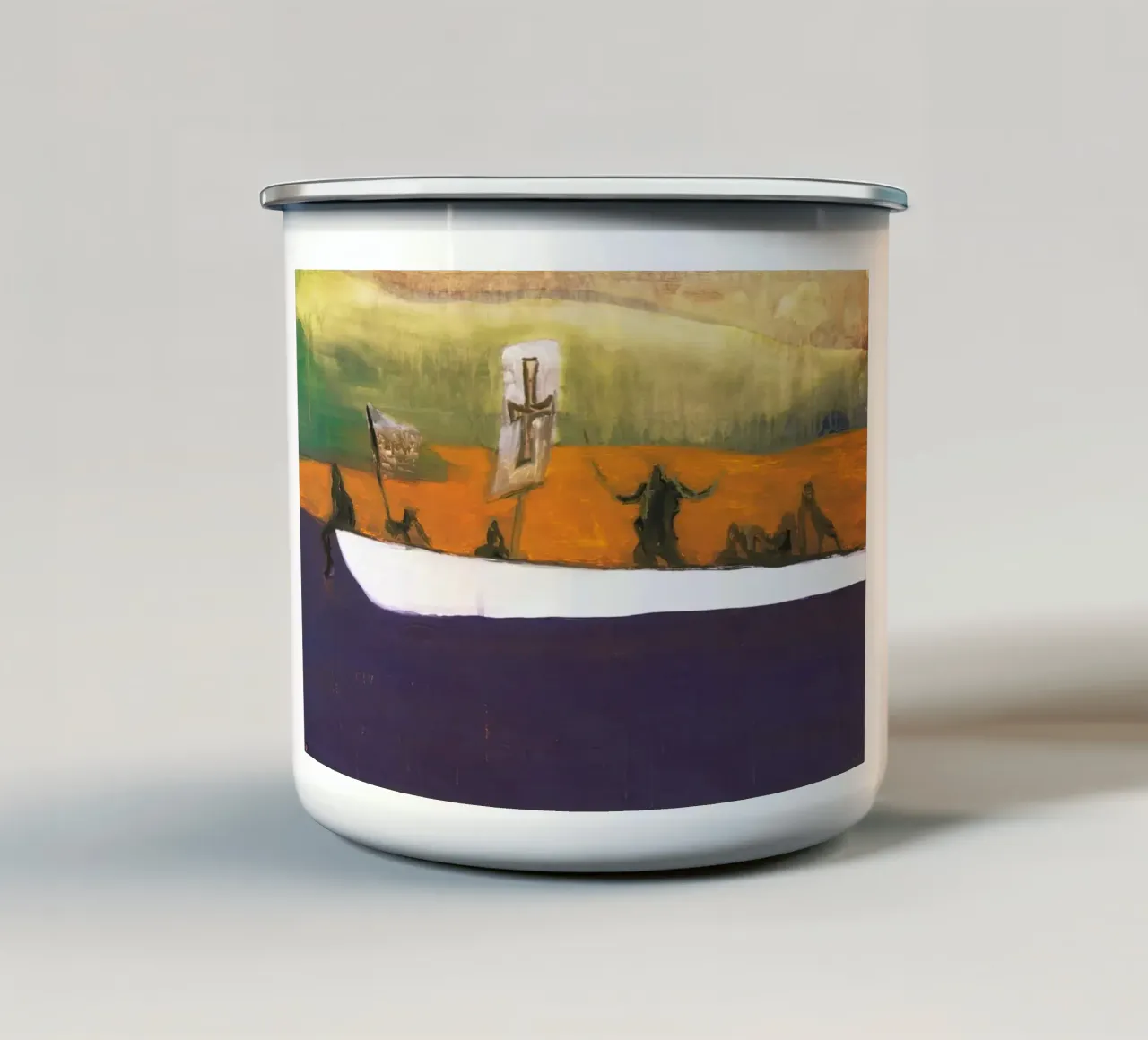 Peter Doig - Canoa, 2008 tazza in smalto da Milfordpaint