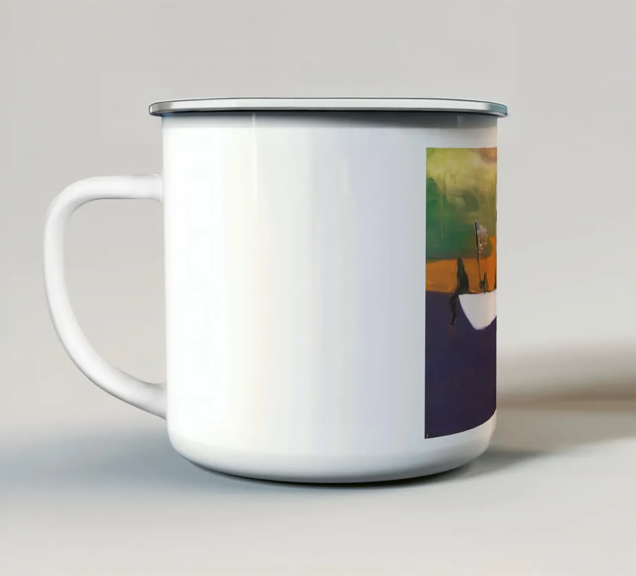 Peter Doig - Canoa, 2008 tazza in smalto da Milfordpaint
