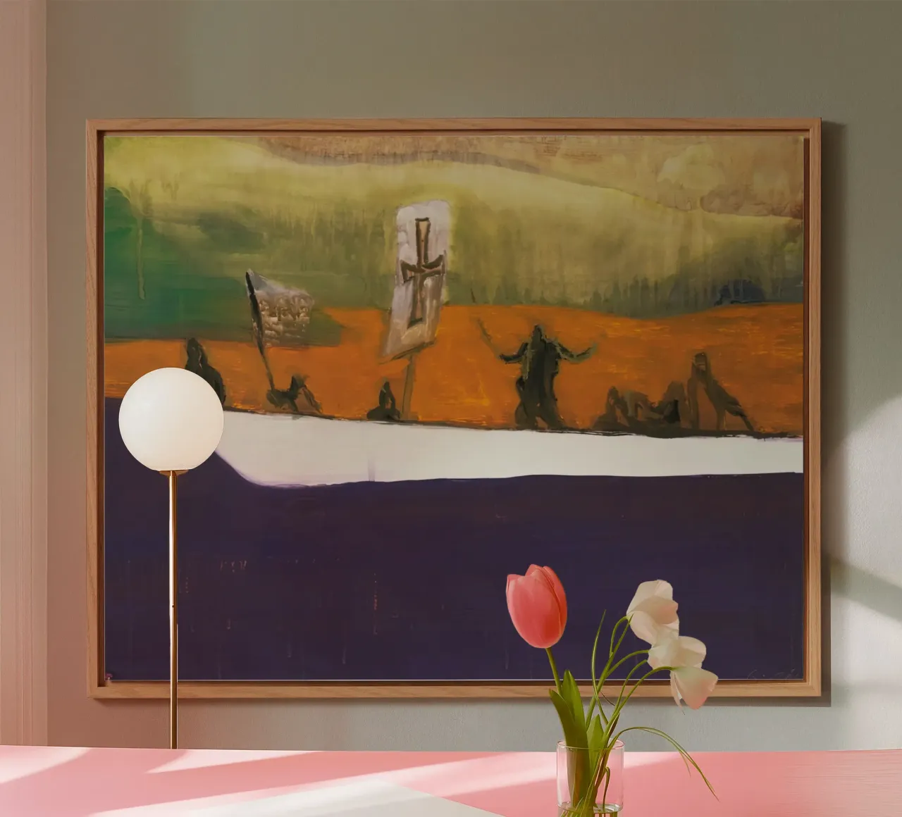 Peter Doig - Canoa, 2008 alluminio dibond da Milfordpaint
