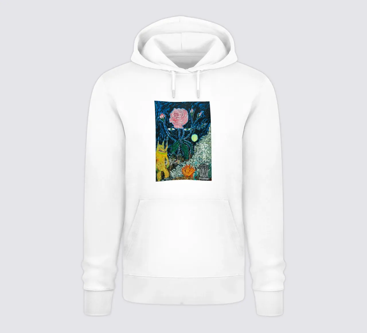 Peter Doig - Cane freddo felpa con cappuccio da Milfordpaint