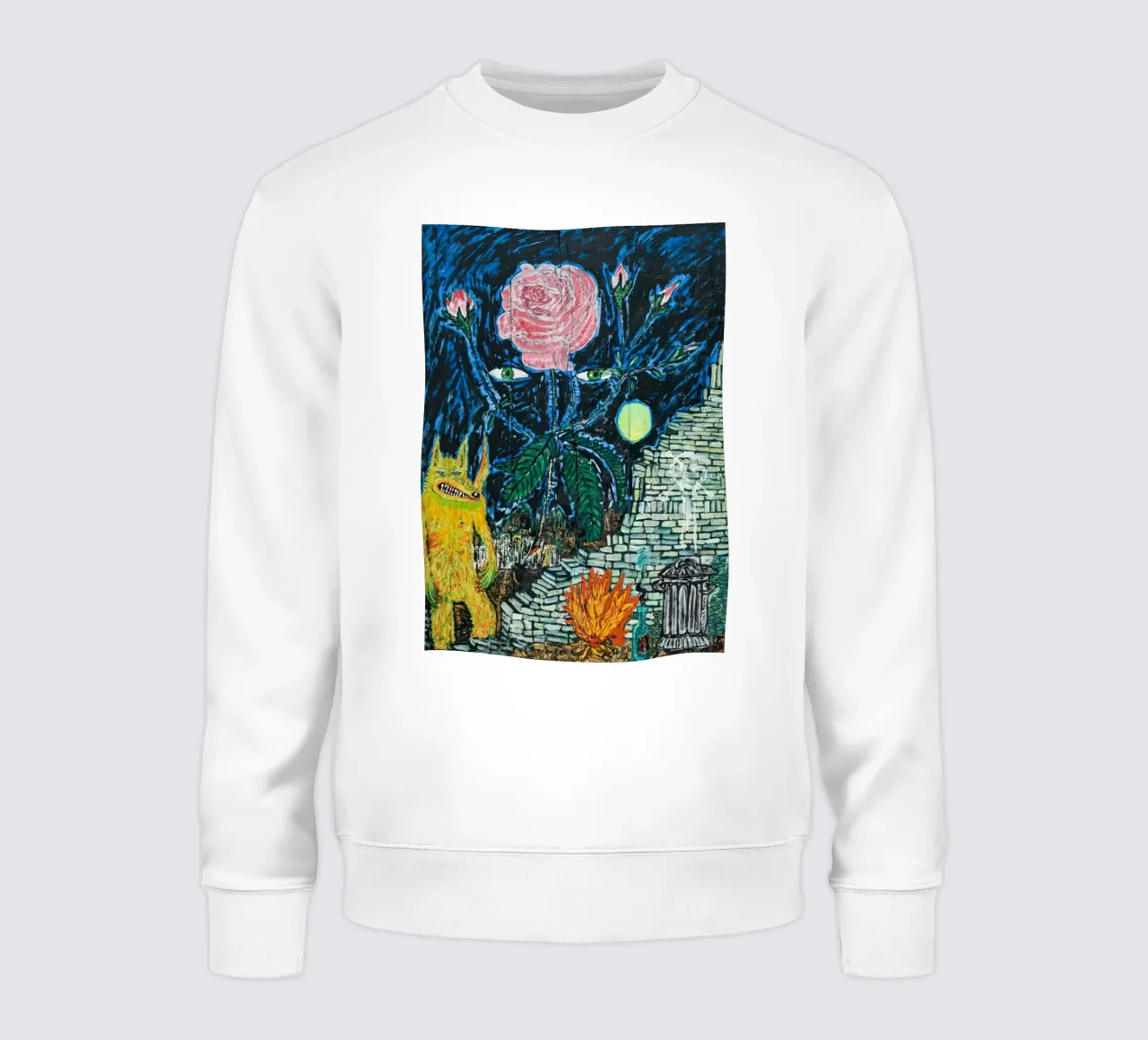Peter Doig - Cane freddo felpa da Milfordpaint