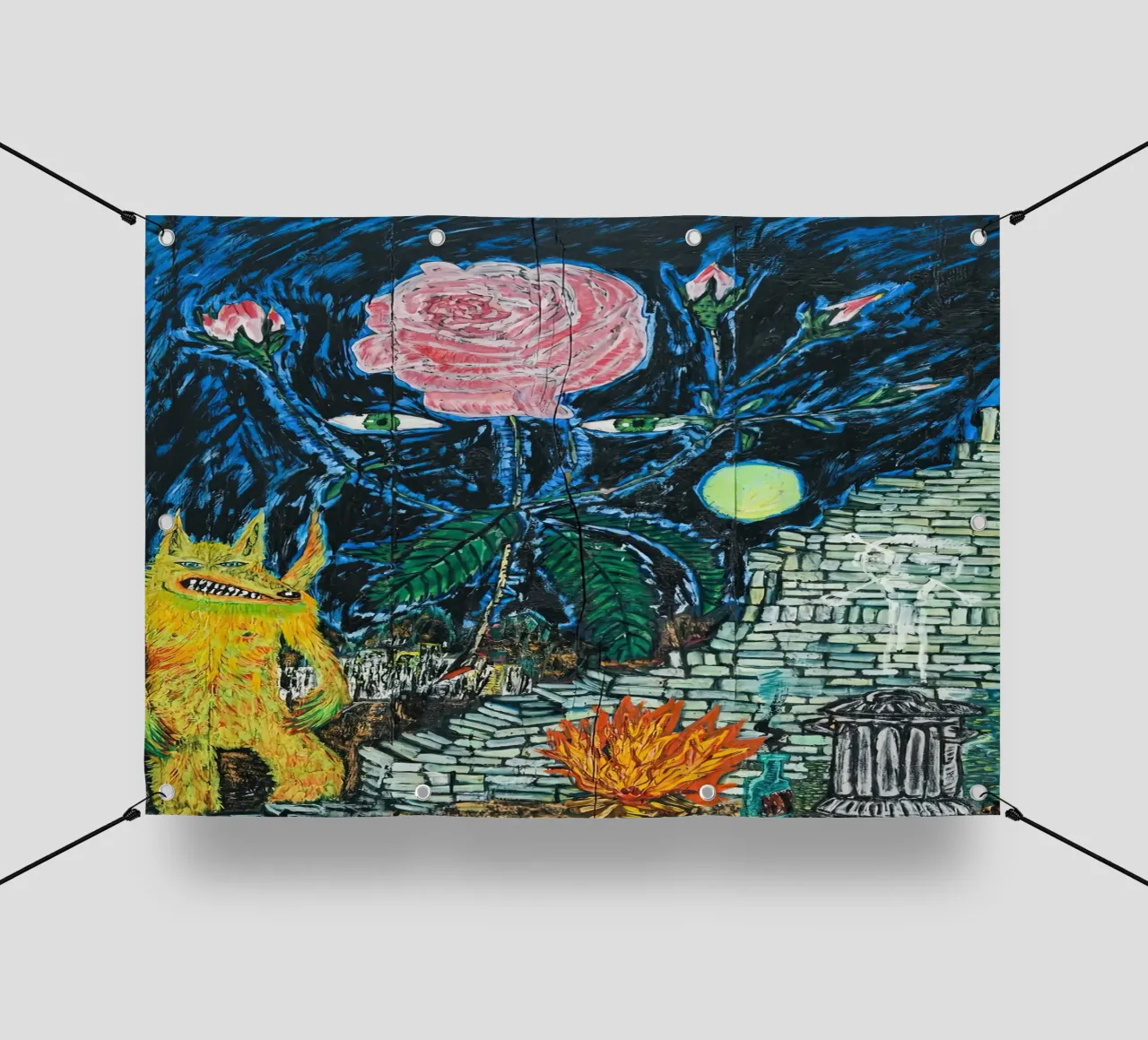 Peter Doig - Cane freddo telo in pvc da Milfordpaint