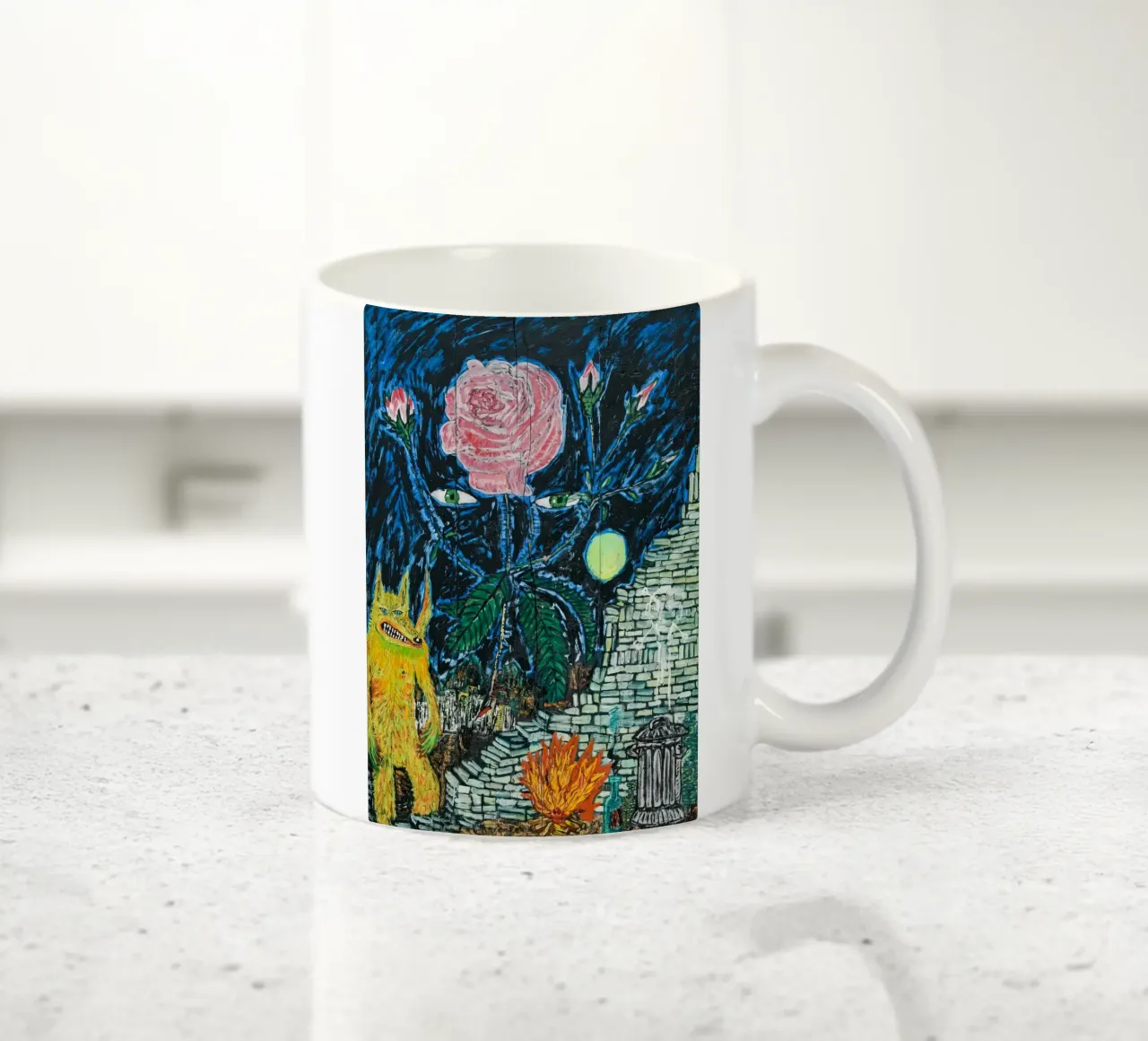 Peter Doig - Cane freddo tazza in ceramica da Milfordpaint