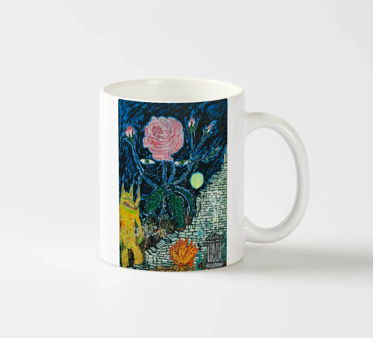 Peter Doig - Cane freddo tazza in ceramica da Milfordpaint