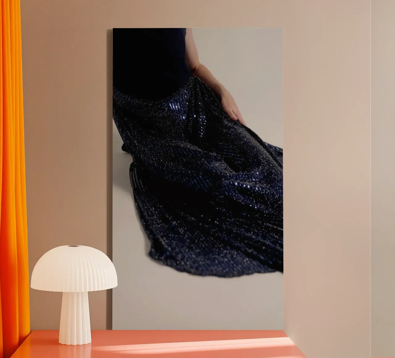 Mermaid elegance 1 tela con Cornice a cassetta da riedelphotoart