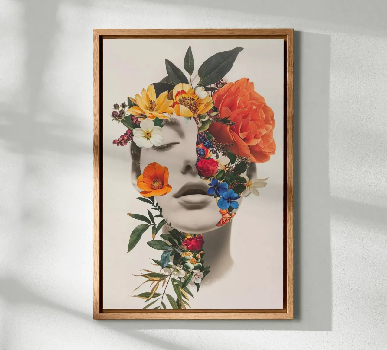 Whispers of Spring canvas met Baklijst van La Collagerie