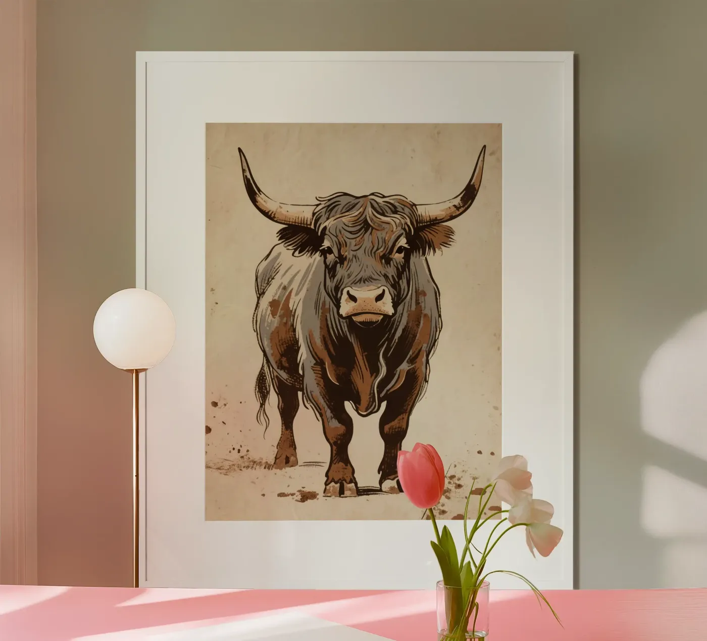 Bull poster by knowledge