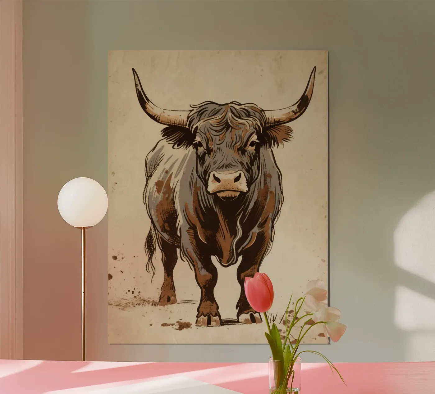 Bull poster by knowledge