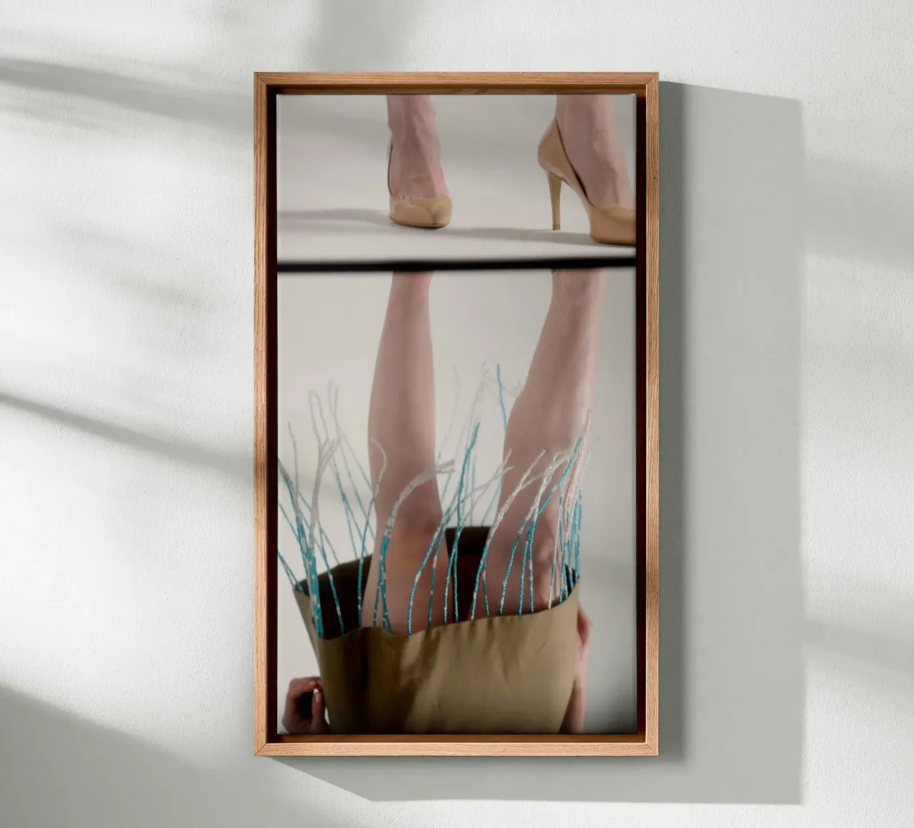 Beads in motion canvas met Baklijst van riedelphotoart