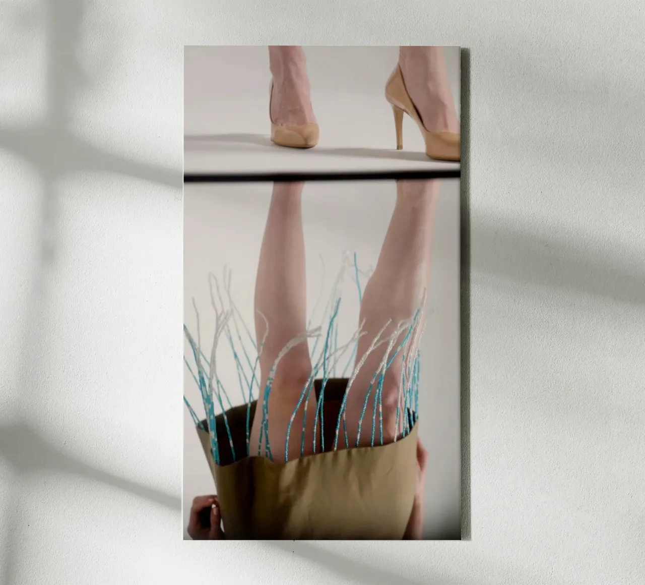 Beads in motion canvas met Baklijst van riedelphotoart