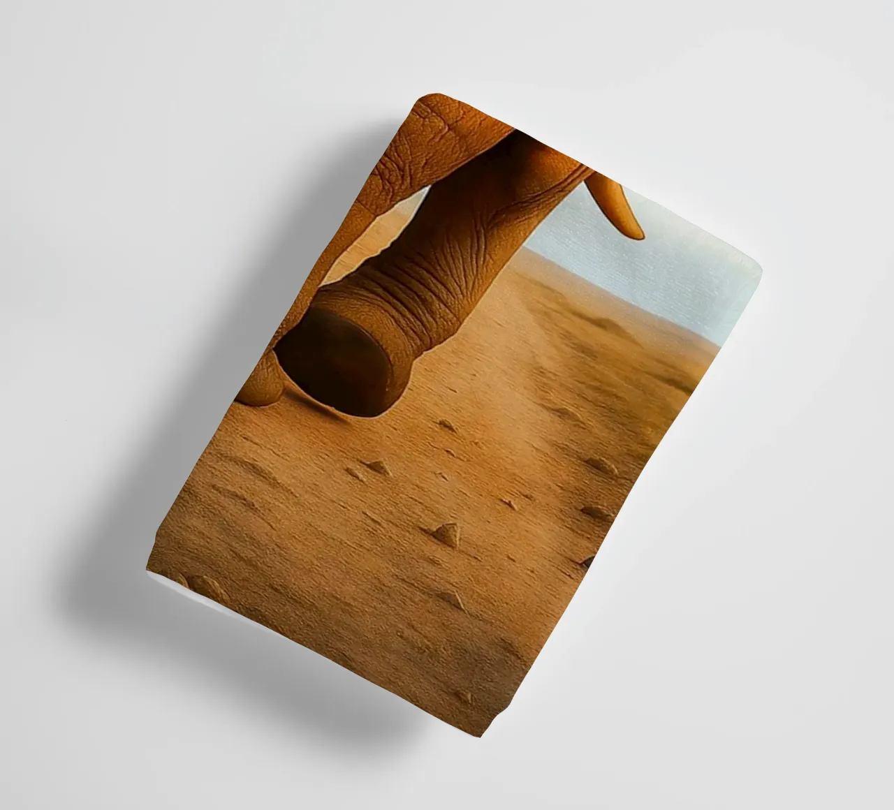 rear view of an elephant walking towel by landtengs