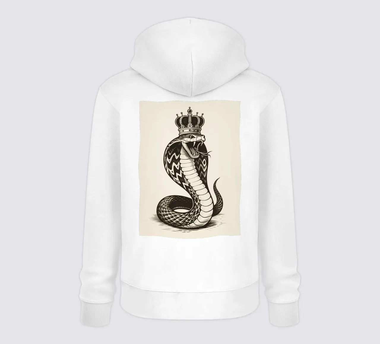 Re Cobra felpa con cappuccio da knowledge