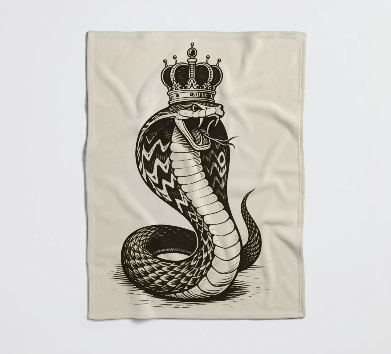 Re Cobra coperta in pile da knowledge