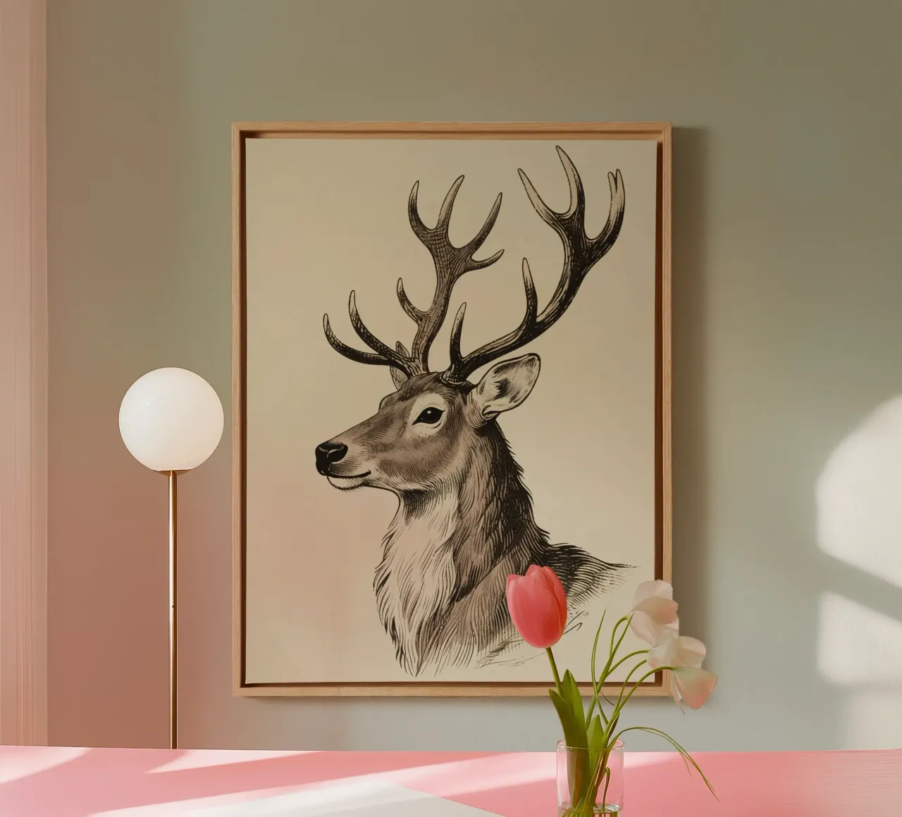 Reindeer canvas met Baklijst van knowledge