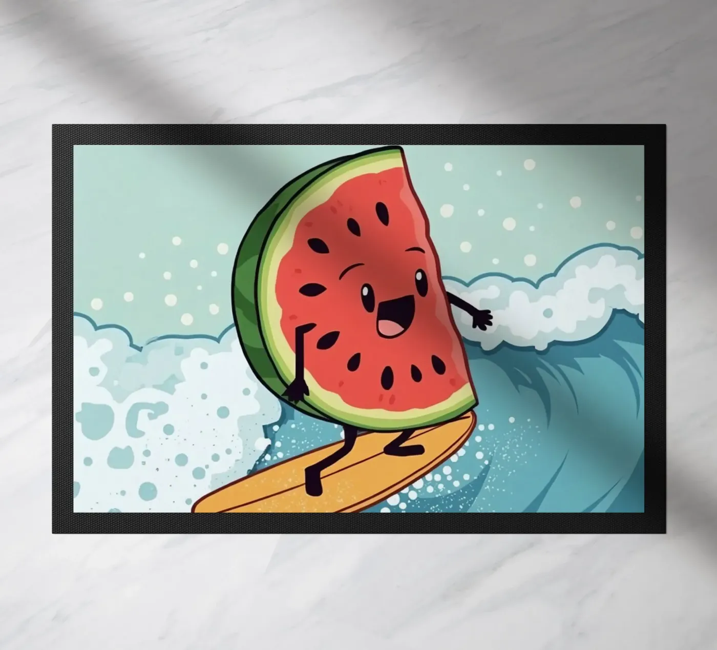 Surf Melon doormat by DesignDoodle