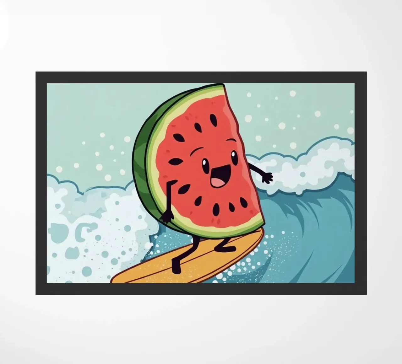 Surf Melon doormat by DesignDoodle