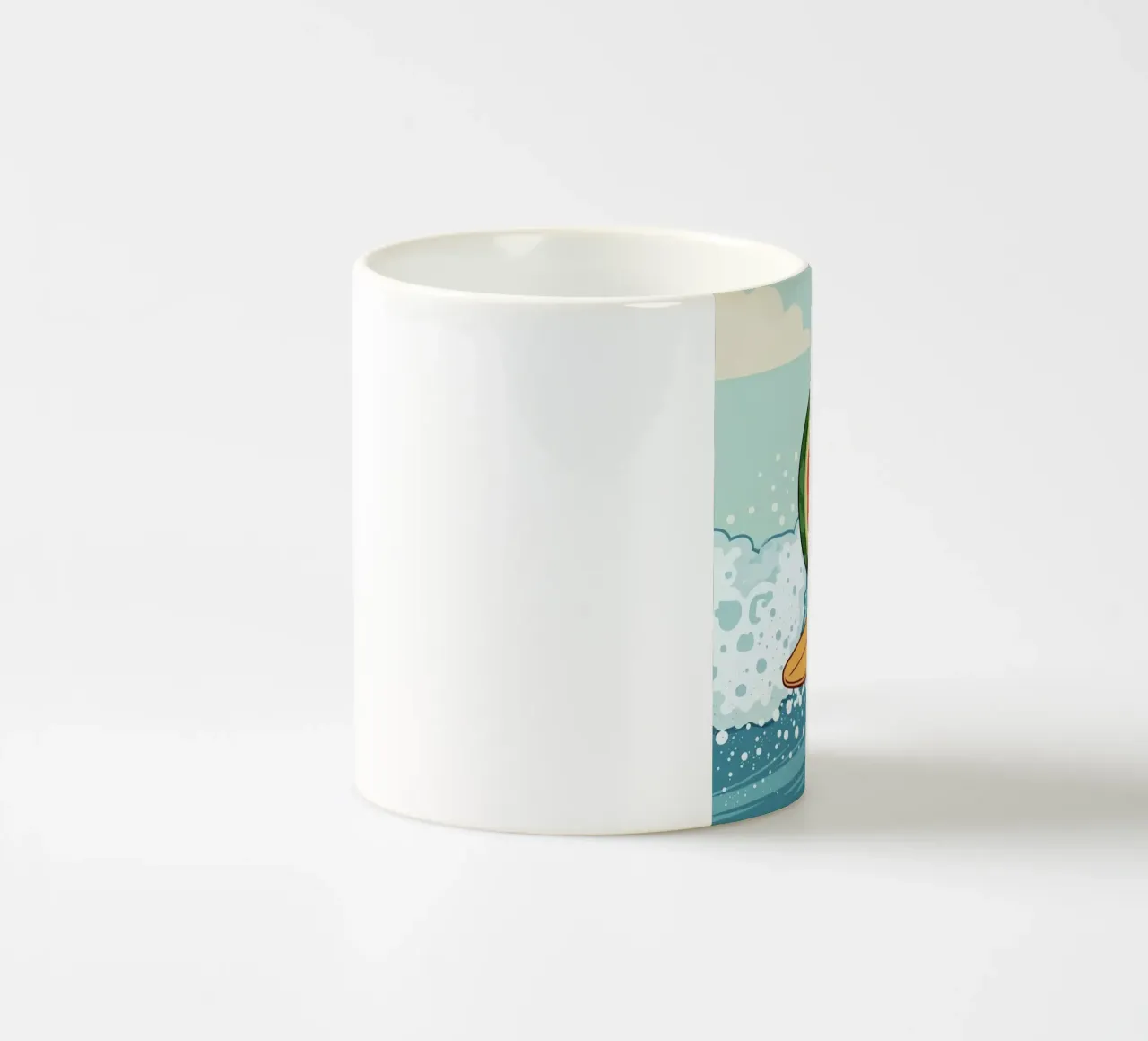 Surf Melon ceramic mug by DesignDoodle