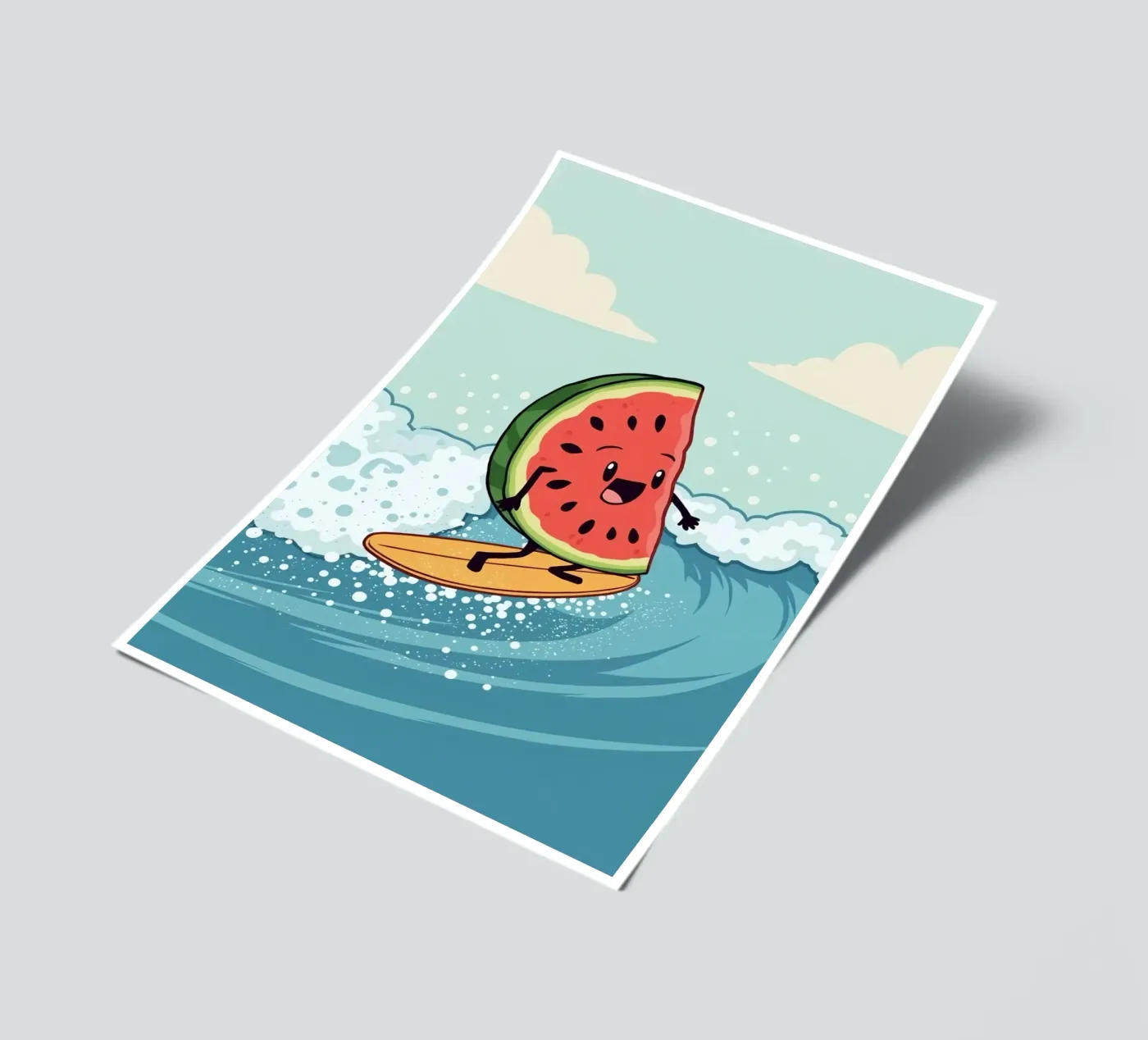 Surf Melon sticker sheet by DesignDoodle