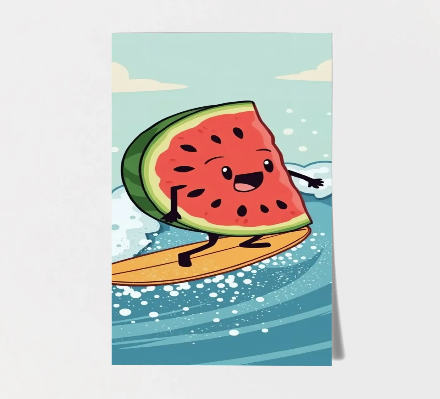 Surf Melon sticker sheet by DesignDoodle
