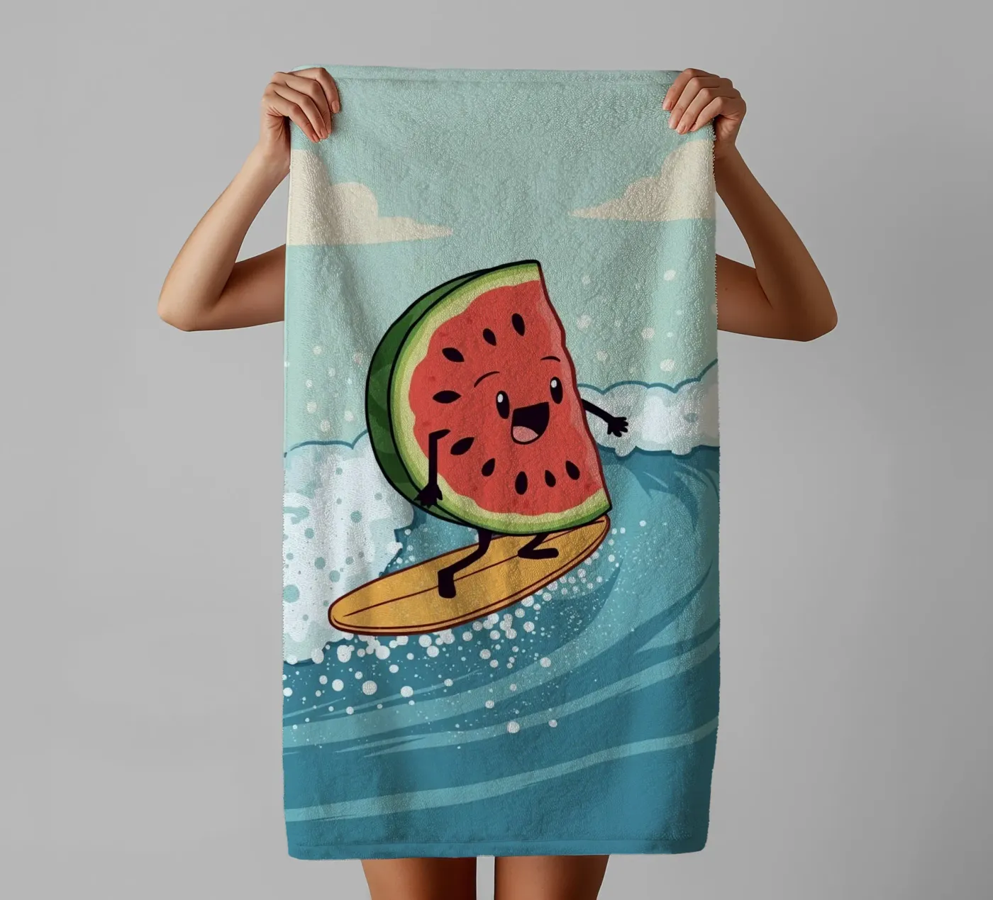 Surf Melon towel by DesignDoodle
