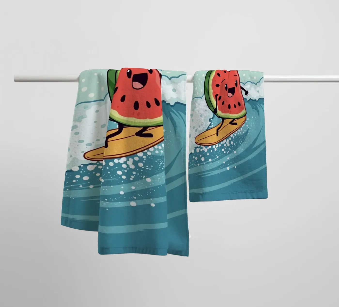 Surf Melon towel by DesignDoodle