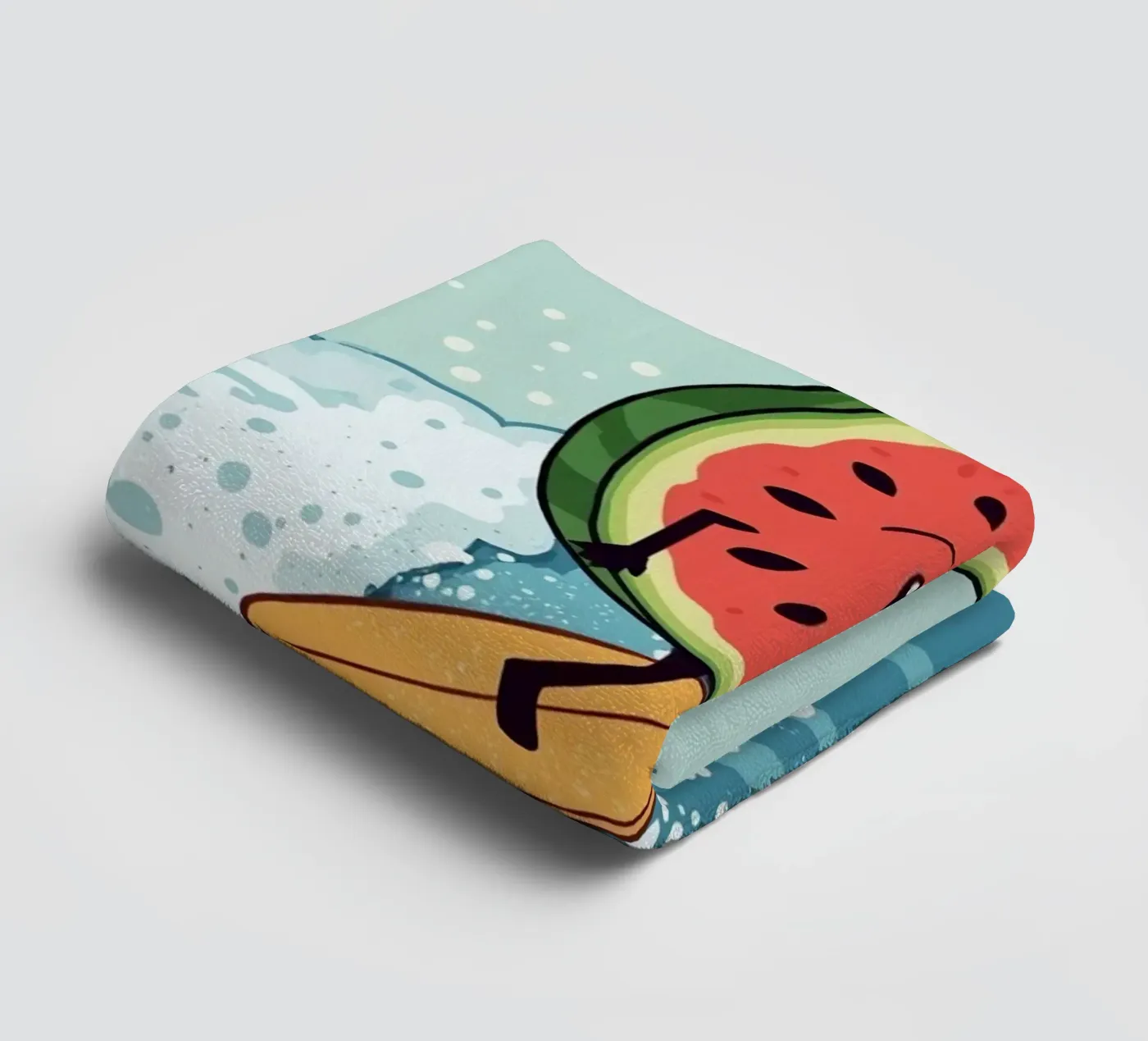 Surf Melon towel by DesignDoodle