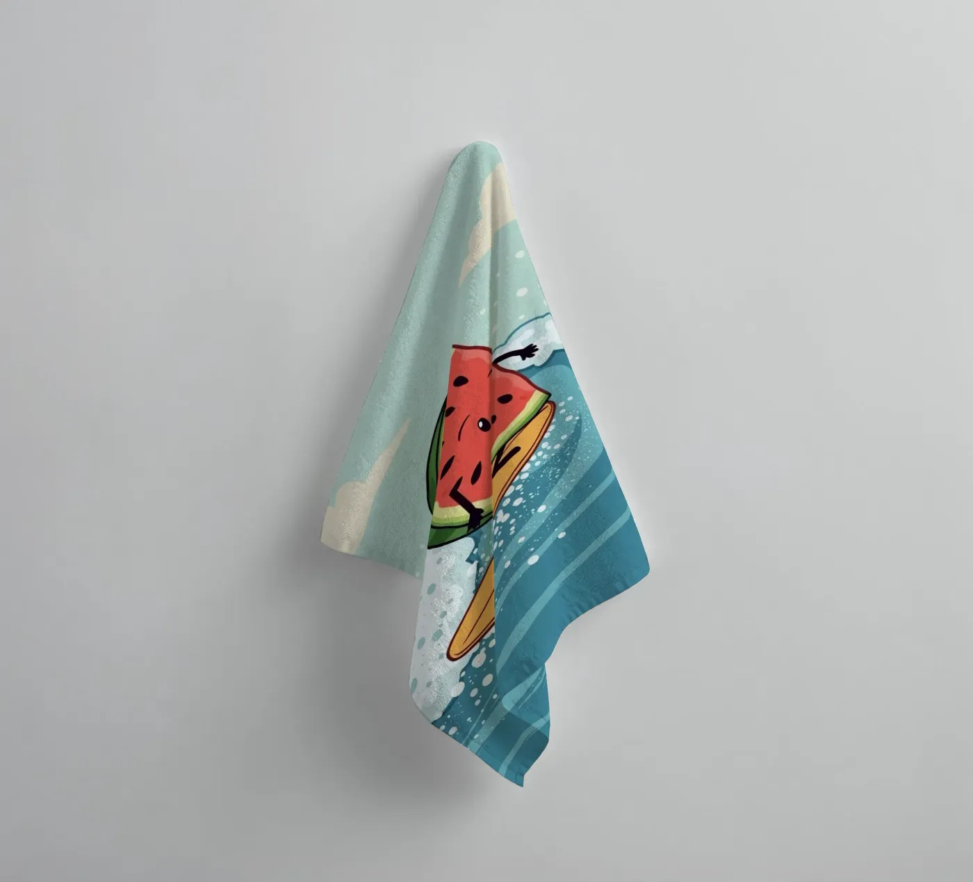 Surf Melon towel by DesignDoodle