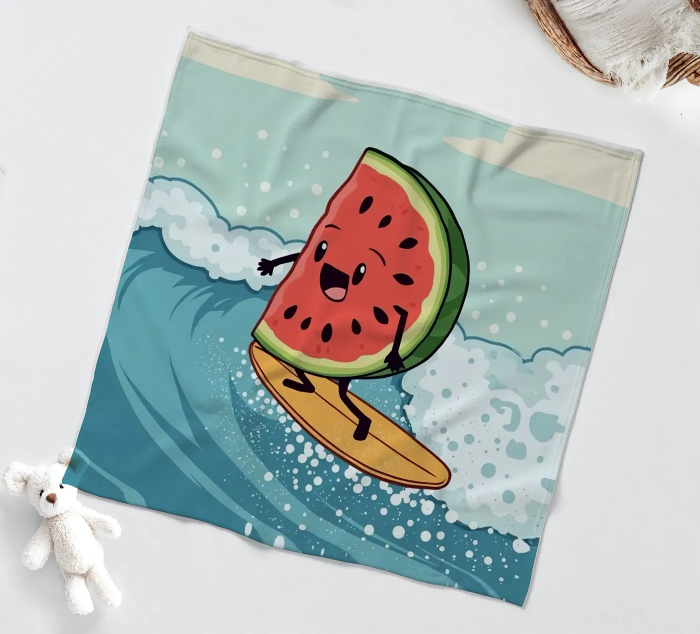 Surf Melon Fleecedecke von DesignDoodle