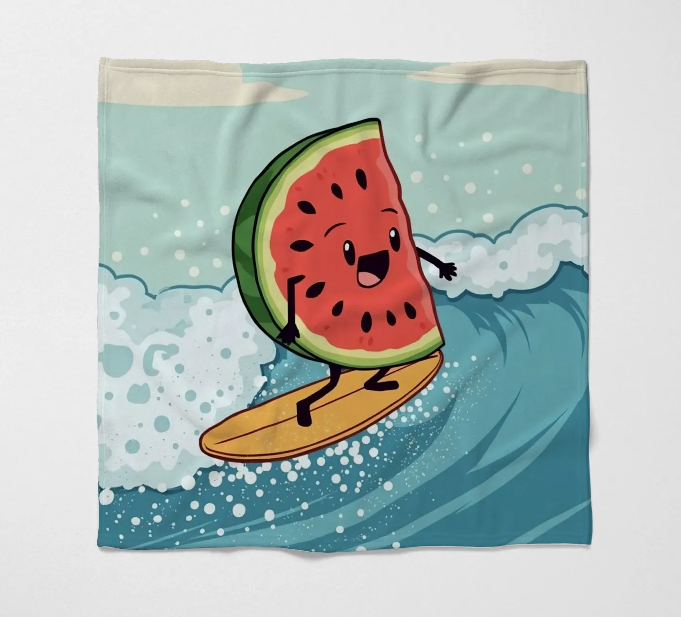 Surf Melon Fleecedecke von DesignDoodle
